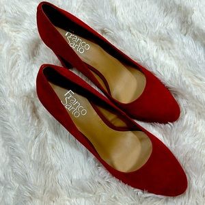 Red suede high heels (85MM)